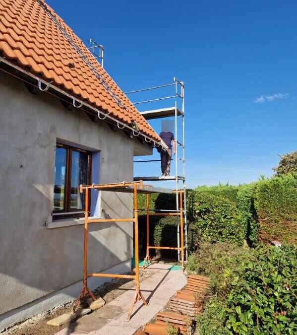 Habillage de cheminée / Changement de gouttière, cimentation des faitières, habillage de cheminée à Sermersheim Colmar 0