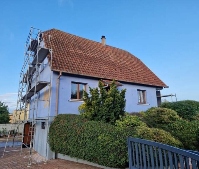 Habillage de cheminée / Changement de gouttière, cimentation des faitières, habillage de cheminée à Sermersheim Obernai 4