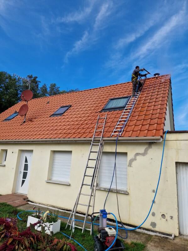 Nettoyage d&#8217;une toiture à Richtolsheim Obernai